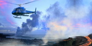HAWAII - Blue Hawaiian Helicopters Circle of Fire/Waterfalls